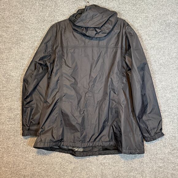 Columbia Jacket Womens 2X XXL Black Windbreaker Full Zip Up Hooded Omni-Tech - Picture 10 of 11